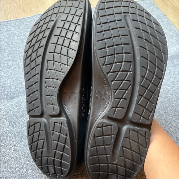 OOFOS OOahh Recovery Slide Men's Black M11 W13 - Picture 5 of 6